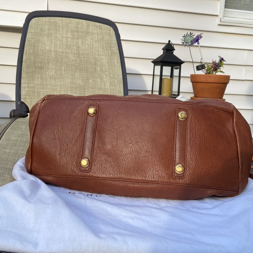 Marc Jacobs Cognac Brown Leather Shoulder Bag - Picture 8 of 16